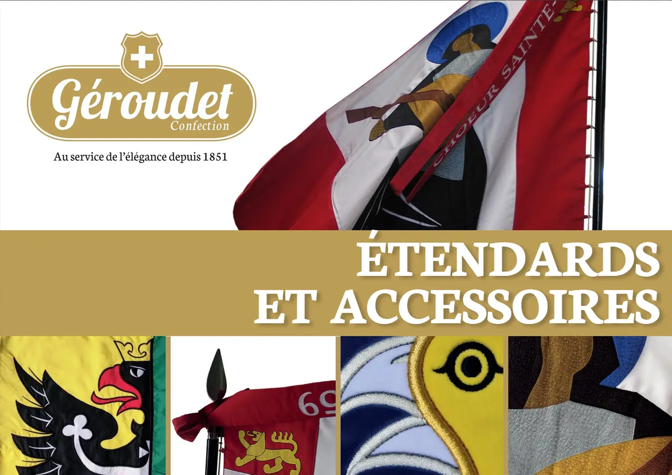 Couverture du catalogue étendards Géroudet