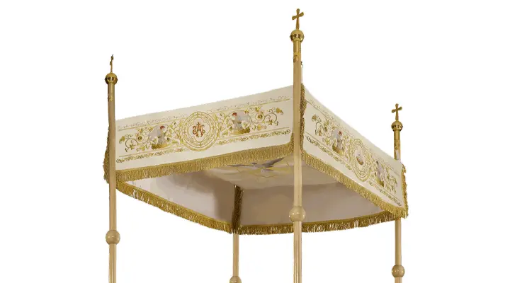 Dais de procession avec motif d'anges